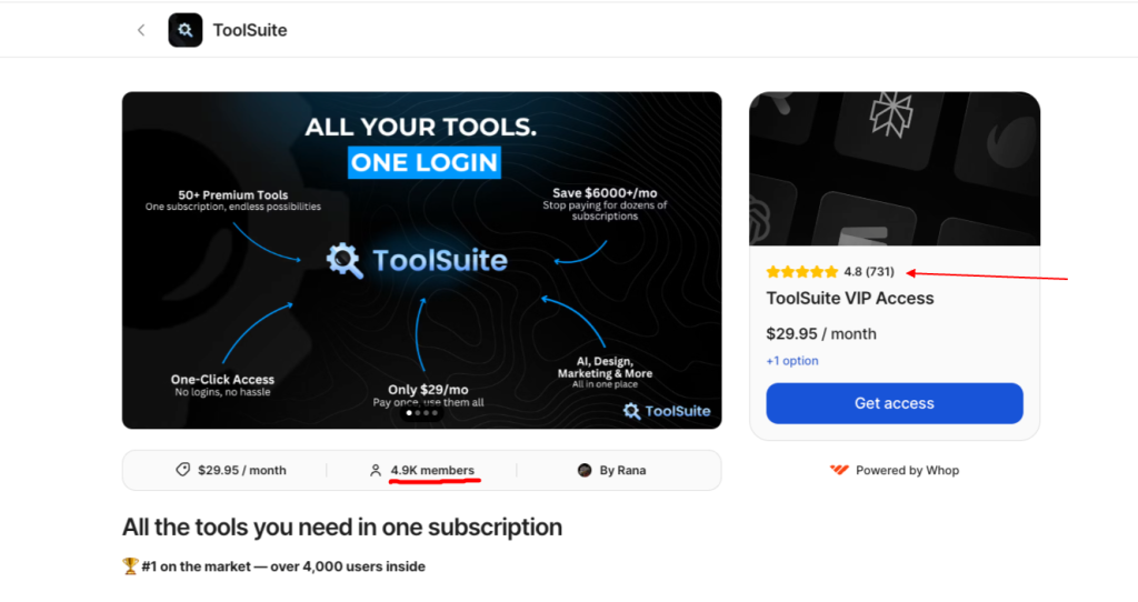ToolSuite one login AI tool suite with VIP access plan